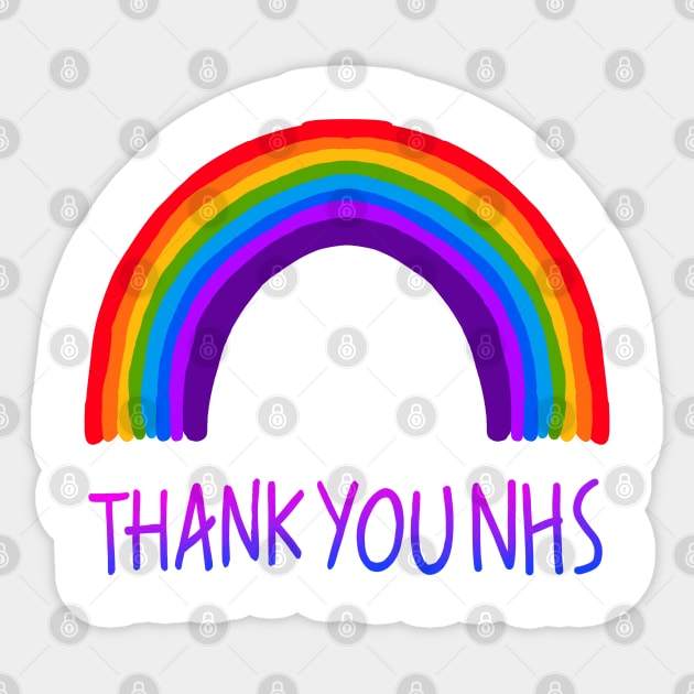 thank you nhs Sticker by sober artwerk